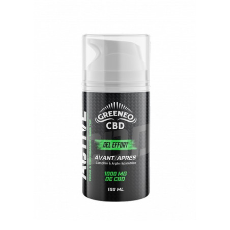 Crème sport 1000mg CBD - Greeneo à Toulouse proche de Muret, Plaisance du Touch, Fonsorbes, Colomiers, Portet sur Garonne.