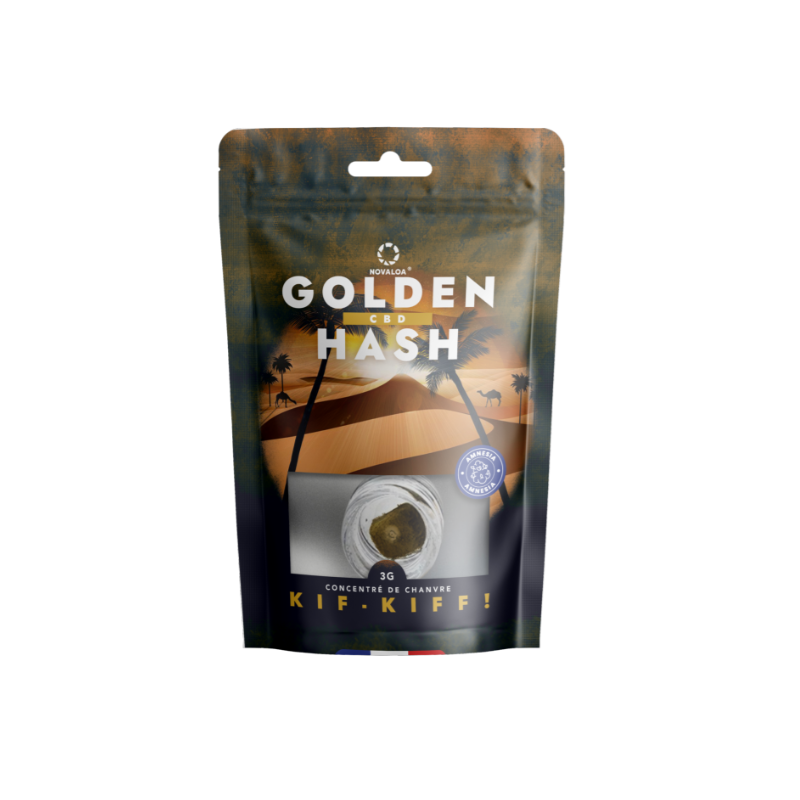 Golden H Amnésia 3g (Résine CBD) - CBDVAP novaloa - CBD shop Toulouse