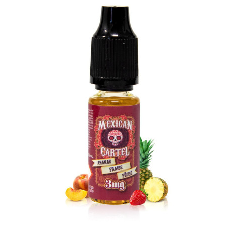 Ananas fraise pêche - Mexican Cartel - 10ml